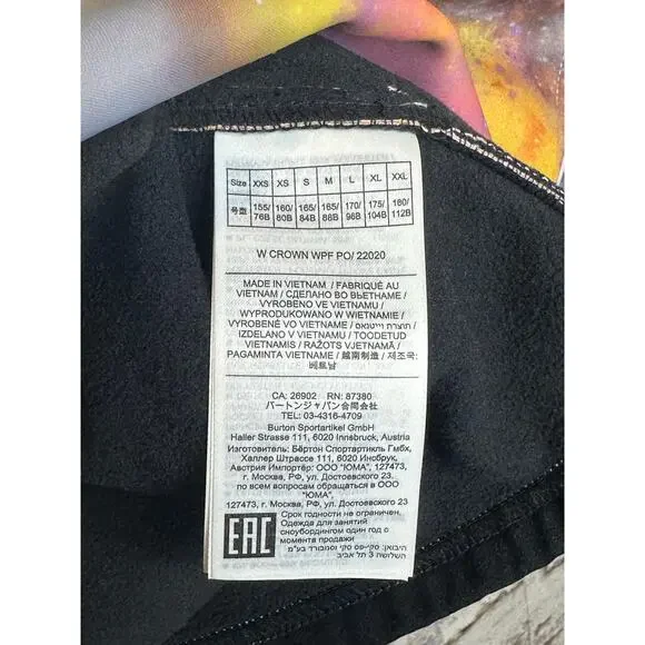 Burton Crown Weatherproof HD Hoodie multicolor (stout white voyager) size M NWT - Picture 9 of 15